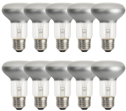 NCC-Licht 10x Reflektorlampe R80 60 Watt E27 matt 2700K Dimmbar | Leuchtmittel aus Glas, stufenlos dimmbar, ideal für Akzent- und Spotbeleuchtung