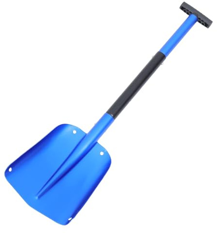 WRITWAA Aluminium Schneeschaufel Faltbar Abnehmbare Kofferraumschaufel für Auto Langlebig und Leicht EIS und Schneeräumer für Outdoor und Notfälle