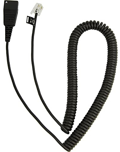 Jabra Kabelunterteil QD auf RJ10 (Lucent/Cisco, 2 m, spiral)