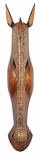 Woru Maske Antilope, Holz-Maske aus Bali, Wandmaske (100 cm)