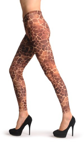 LissKiss African Giraffe - Rot Leggings Einheitsgroesse (34-40)