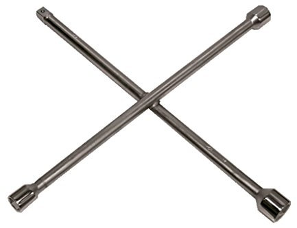 Cofan Clé en croix pour roues de tourisme et camion | Longueur : 380 mm | Dimensions : 17 x 19 x 22 cm