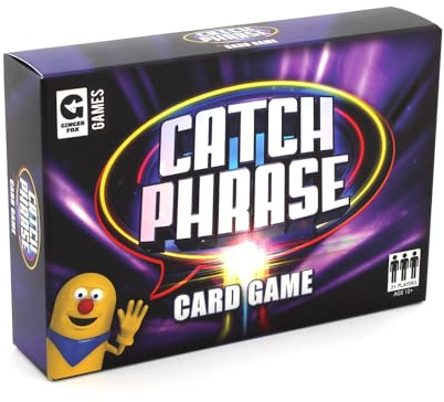 Ginger Fox - Catchphrase Card Game. TV Show-Based Card Games for Adults and Kids Aged 12 and Over. Travel Sized Card Games for Family Game Nights, Parties and More