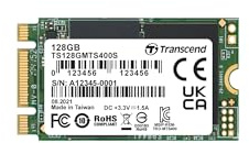 Transcened MTS400S 128GB M.2 2242 SATA III B+M Key, MLC NAND, with Dram, Bis zu 500/150 mb/s, Interne SSD für Gaming-Handhelds, Ultrabooks und NUC