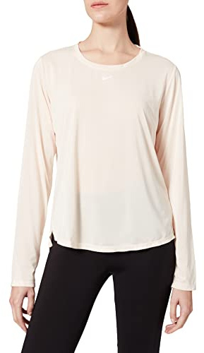 Nike Damen Dri-FIT One Longsleeve, Guava Ice/White, S