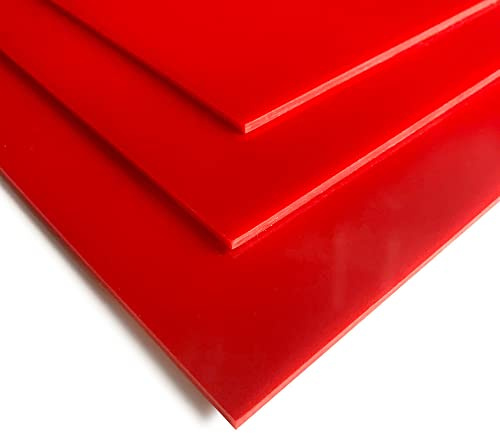Signalétique.biz France - Verre Acrylique Couleur 3 mm - Feuille Rouge, Bleu, Gris - Synthétique PMMA XT - 200 x 1000 mm