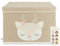 BIECO Boîte de rangement avec couvercle - Pliable - 65 l - Environ 36 x 36 x 51 cm - Boîte à jouets avec couvercle - Boîte de rangement pour enfants - Boîte de rangement
