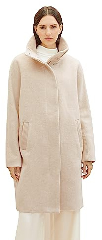 TOM TAILOR Damen 1038678 Mantel mit Stehkragen (1er Pack)