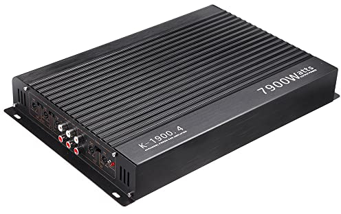 4-Channel Audio Power Amplifier, amplifier HiFi 7900W High Power Amp. Four-Way 12.0V Car Stereo Power Amplifier Class A/B