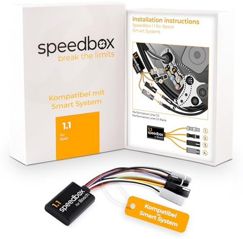 SpeedBox 1.1 kompatibel mit Bosch (Smart System) / E-Bike Premium Tuning-Chip für Bosch-Motoren mit Smart System