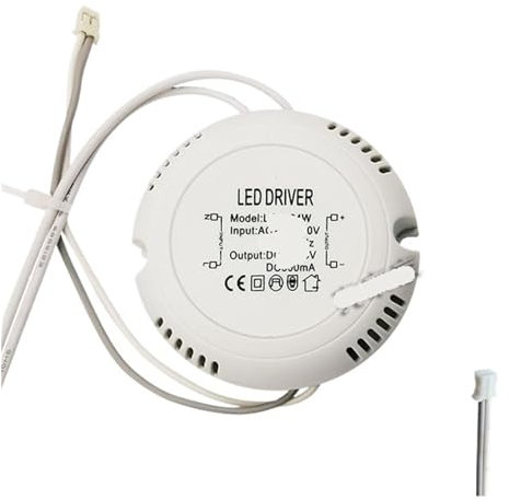Faretto da incasso a LED driver faretto alimentatore a corrente costante lampada da soffitto trasformatore regolatore dimmerabile reattore 3579W (Size : Round box driver monochrome 8-24W)