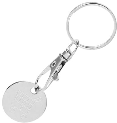 SEWACC Chiave Per Carrello in Gettone Per Carrello Portatile Targhetta Per Chiave