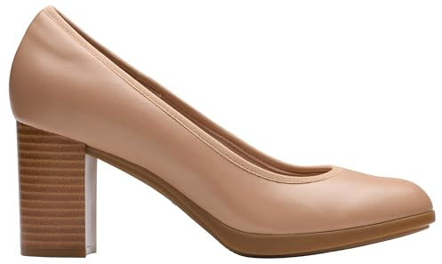 Clarks Bayla Carly Womens Warm Beige Lea, 6