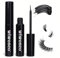 wiwoseo Lash Bond Glue Super Strong Hold Eyelashes Glue Waterproof Black Bond for Strip Lashes and Individual Eyelashes Adhesive Fast Drying Eyelash Glue for Cluster Lashes (5ml, Black)