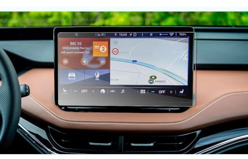 Láminas Protectoras de Pantalla para Skoda Enyaq IV 2021, 2 Unidades, película Pet de 13 Pulgadas, Protector de Pantalla para el Centro de navegación GPS del Coche, 313 x 166 mm