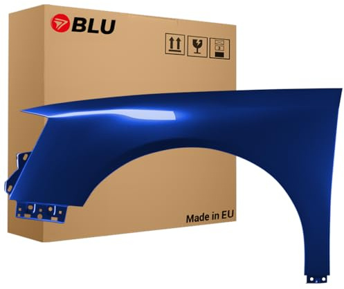 BLU Premium Kotflügel Passend für VW Volkswagen Passat B6 LD5Q Links Blau | 2005-2010 | Vorderseite Vorne | Verzinkt & Lackiert | Einbaufertig