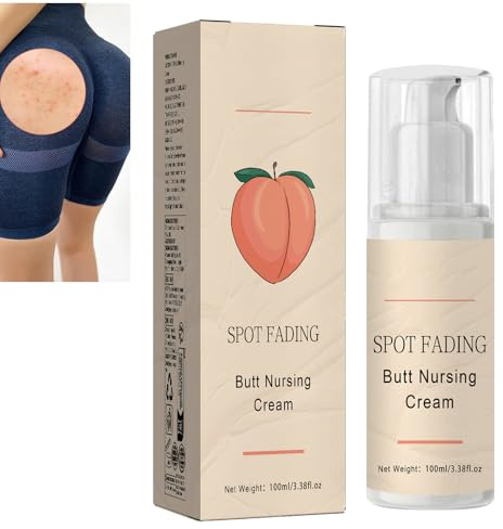 KOAHDE Acne Creme Für Das Gesäß,Natürliche Akne-Behandlungscreme für Po und Oberschenkel,100ml,Reparatur der Hüften Haut rau Sanfte Pflege Feuchtigt die Haut