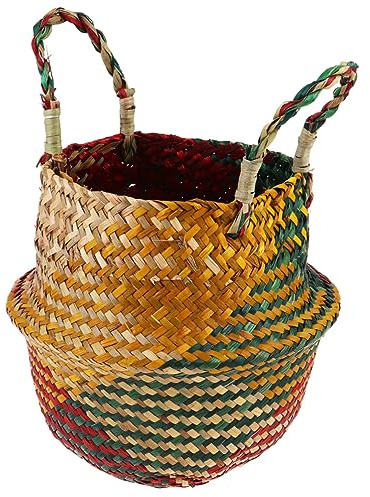 BESPORTBLE Cesta Plegable de con Doble Asa Contenedor Multifuncional para Plantas y Almacenaje Estuche Resistente y Ecológico para y Oficina S