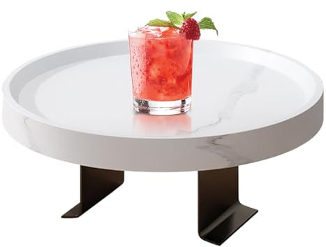 Genérico Bandeja para Brazo De Sofá,Bandeja Mesa Portavasos para Sillón - Organizador Ajustable con Clip para Bebidas, Móvil, Mando A Distancia Y Aperitivos para Sala Dormitorio Butaca