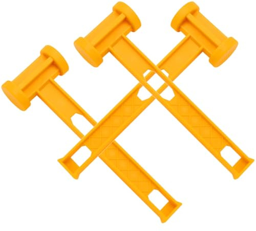 SEWOART 3 Stück Campinghammer Zeltpflockhammer aus Kunststoff mit Rutschfestem Griff Leichter Outdoor Hammer für Camping und Zeltheringe