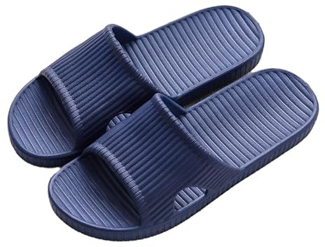 AioTio Tofflor för kvinnor och män halkfria snabbtorkande lätta inomhus utomhus badrum pool sandaler med flexibel komfort