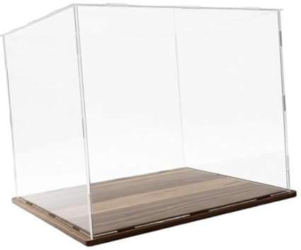 Sharplace Vetrina in Acrilico Antipolvere con Base per Oggetti da Collezione, Organizer per Action Figure e Altri Accessori, 30 Cm X 30 Cm