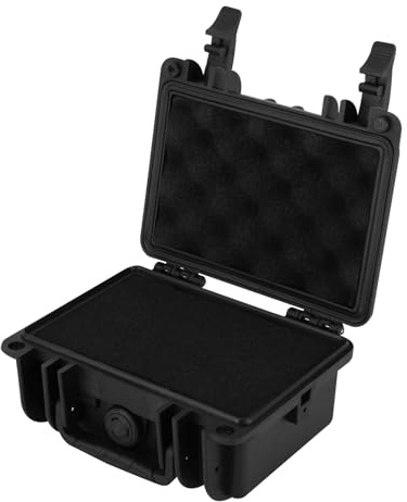 Transportväska, fotoväska, skyddande väska med svamp – 21,6 x 18 x 10,3 cm | Vattentät och dammtät, säker och pålitlig, för precisionsinstrument, fotoutrustning och elektroniska enheter