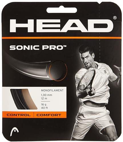 HEAD Sonic Pro Set Tennis-Saite, Schwarz, 1.25 Mm / 17 g