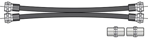 AV Link Twin Satellite & Cable Box Extension Kit | Sky HD, Virgin & Freesat, black