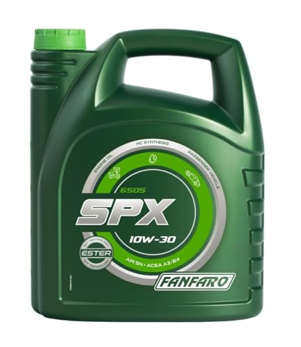 FANFARO Motoröl 10W-30 SPX Teilsynthetiköl Motor Öl ACEA A3/B4 API SN 5L Kompatibel mit VW Golf 4 Schrägheck 1J1 Golf 6 5K1 Golf 5 Schrägheck 1K1 POLO 9N TOURAN 1T1, 1T2