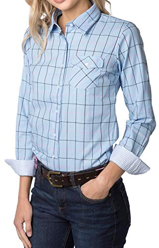 Rydale Hannah II Country Check Shirt Ladies Checked Pattern Shirt Soft Cotton Women's Blouse Top