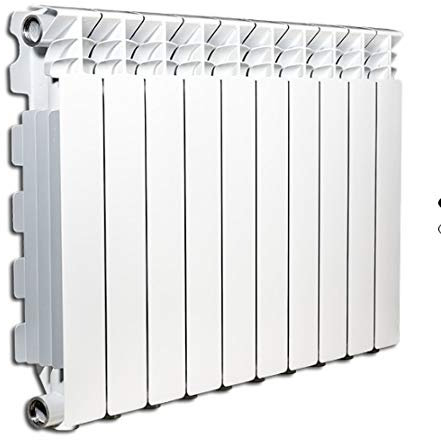 TERMOSIFONE RADIATORE RISCALDAMENTO AD ACQUA O VAPORE ELEMENTI IN ALLUMINIO PRESSOFUSO MARCA: FONDITAL mod. EXCLUSIVO B3 800/100 interasse 800mm (70x80mm (7 elementi))