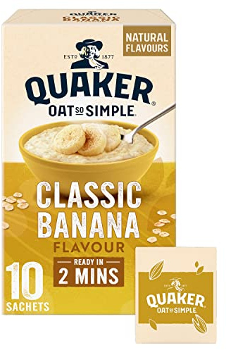 Quaker Oat So Simple Banana Porridge Sachets, 348 g