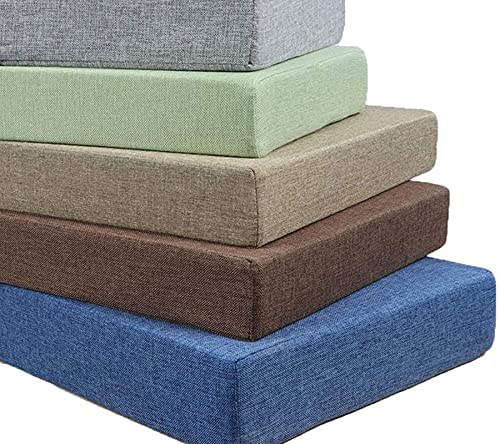 MMYing Sitzkissen für Gartenbank, 5 cm dick, 2-4-Sitzer, Terrassenschaukel, 90/100/120/200 cm, für den Innenbereich, langes Sofa, Möbel, rutschfestes Kissen (dunkelgrau, 90 x 40 x 5 cm)