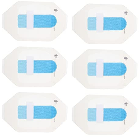 EXCEART Universal Katheterriemen Fixierband Für Katheterhalter Mit Hautfreundlicher Nylonklebstoffschicht Sicherer Halt Am Bauch Unter Kleidung 10X6X0.8Cm 6 Stück