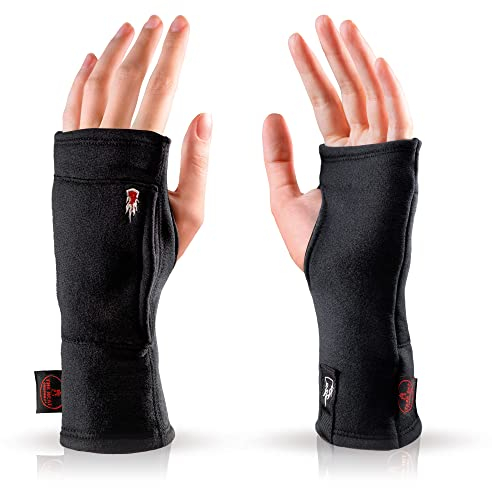 THE HEAT COMPANY - Merino Tube - Fingerlose Merino Handschuhe - Premium Qualität - Pulswärmer für Damen & Herren - Handschuhe ohne Fingerkuppen: Halbfinger Handschuhe - Handstulpen