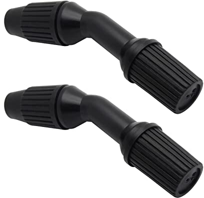 2Pcs Spray Nozzle Set, Durable Weedkiller Cone Spare Parts Sprayers Replacement for Watering and Cleaning(Ajustable Black Nozzle)