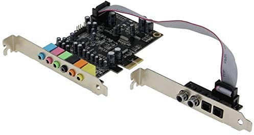 LOOR PCIe 7.1 Channel Sound Card CM8828 + CM9882A with SPDIF Bracket PCIe 7.1CH Analog Digital 3D Stereo Extension Card