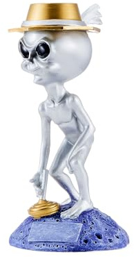 Henecka Sport Pokal Resin Skulptur Alien Fun - Mit oder ohne Gravur - In den Größen von 170 mm - 240 mm (Eisstock)