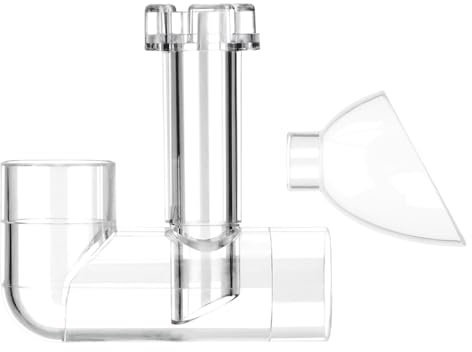 MiOYOOW Aquarium Lily Pipe Auslauf, Einstellbarer Aquarienabschäumer mit Ausgestelltem Abfluss Aquarium Ölfilmentferner Filterzubehör für Aquarien Fischtanks Pflanzentanks