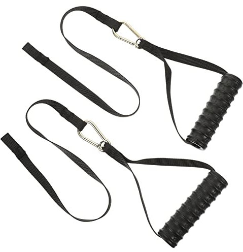FOYTOKI Brust Expander Griffstange Und Widerstandsbandgriff Aus Nylon Mit Rutschfestem Ergonomischem Griff Robustes Fitnesszubehör Für Krafttraining Rehabilitation Und Pilates