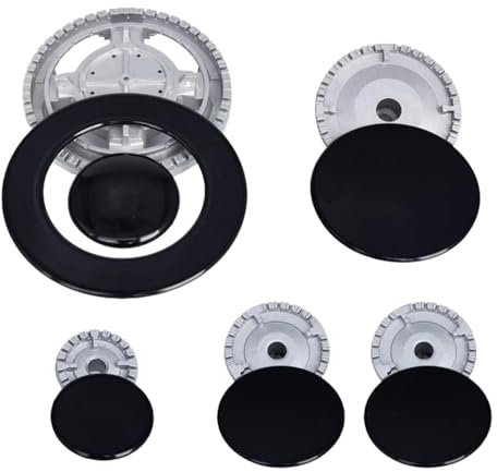 Tapas para quemadores de estufa – Funda para quemadores de , juego de tapas de quemadores de cocina parciales, duraderas, resistentes al calor, para cocina, decoración