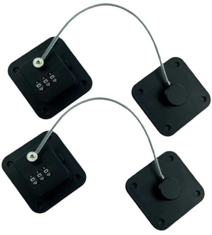 LIFKOME Serratura Per Frigorifero Serratura Per Porte Frigorifero Realizzata in Abs Acciaio Inossidabile E Pvc Facile Installazione Senza Forature