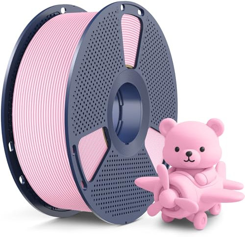 SUNLU High Speed Matte PLA Filament, Glattes mattes PLA 3D Druckerfilament, 600mm/s schneller 3D Druck trifft auf Robustheit, 1KG Spule, matte pla Sakura-Pink
