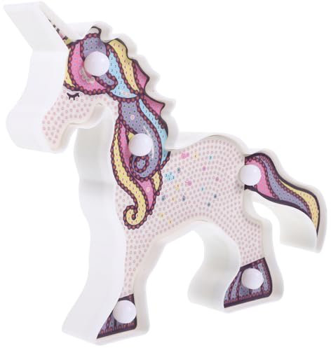 Ciieeo Lampada Da Tavolo Forma Di Unicorno Luce Notturna Led Decorazione Per Camera Da Letto Scrivania d Per Interni