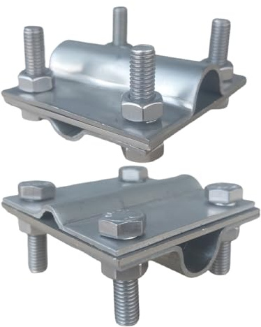 PAG Turbo GmbH® - Blitzschutz Blitzableiter Material Tiefenerder feuerverzinkt oder aus Edelstahl (Ø 20mm Kreuzverbinder Edelstahl) Art. Nr. BS53