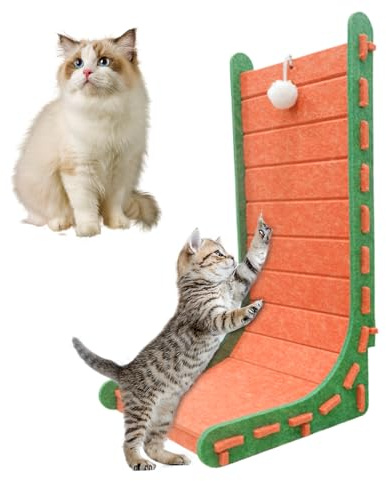 Mppchhn Tappetino Graffiante Per Gatti | Tappetino Graffi per Gatti con Gioco Interattivo,Base Arrampicata Resistente E Antiscivolo Per Proteggere Mobili