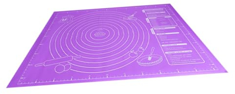 Toyvian Tappetino in Silicone per Impastare con Misure Incise Antiscivolo e Resistente per Pasta Pizza e Dolci Spianatoia Riutilizzabile per Uso Domestico