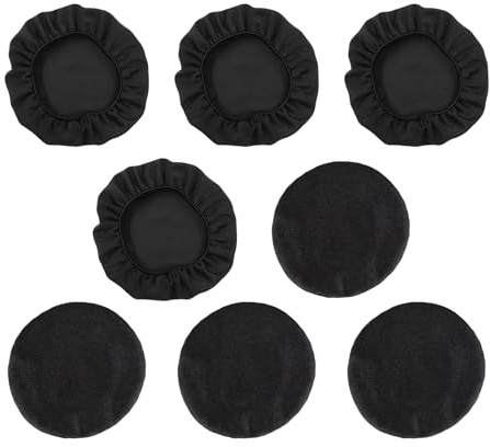 8 Piezas Almohadillas para Auriculares, Fundas Elásticas Lavables para Auriculares, Protección contra el Sudor para Gimnasio, Fundas para Auriculares de Tela Flexible, para Auriculares, para Gym, Gami