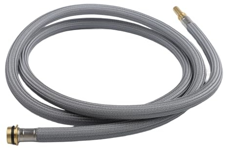 Leak-Resistant Replacement Hose for Most Pull-Down Kitchen Faucets – Brass Connectors, Elastic O-for Ring, Tool- Installation, 15 x 15 x 3 cm